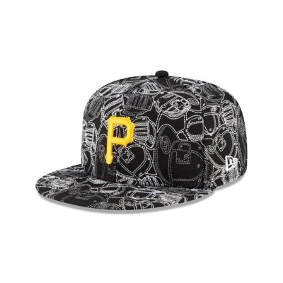 Pittsburgh Pirates Gorra | New Era MLB Cap Chaos 59fifty Fitted Cap Mexico - Negros